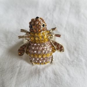 Vintage Adjustable Bumble Bee Ring